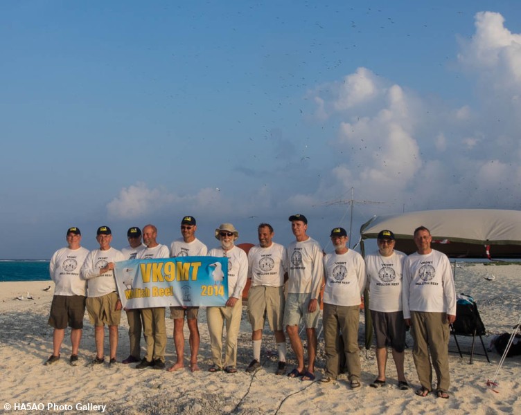 Team with VK9MT banner