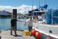 HA5AO   K5GS on the dock in Noumea