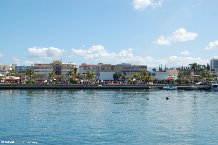 Part of Noumea as seen from the Evohe