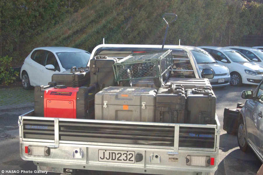 Truck is ready for the first delivery to the boat