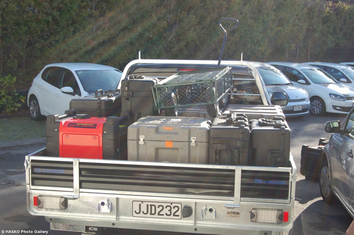 Truck is ready for the first delivery to the boat