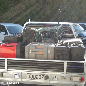 Truck is ready for the first delivery to the boat