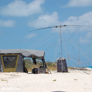 CW Tent Steppir Potty Tent and N6BT antennas TX3X