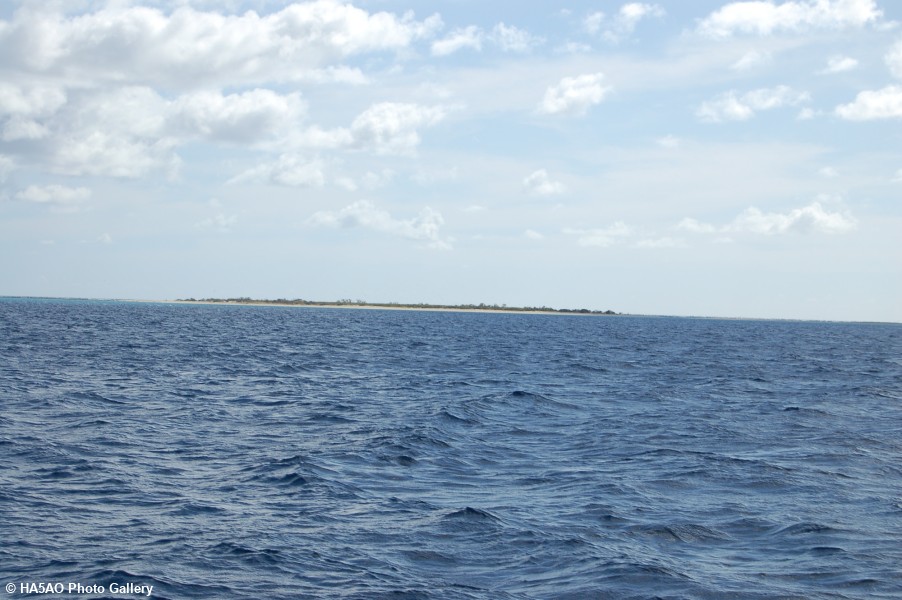 First view of Chesterfield Island from Evohe