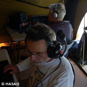 HA5AO   AD6E operating TX3X Cw Stations