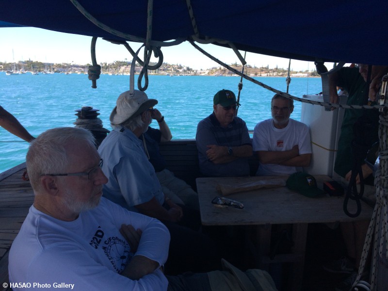 K6TD N6HC K5GS HA5AO as we depart Noumea harbor