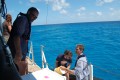 Ray Jake   Steve load rope onto the Zodiac 1
