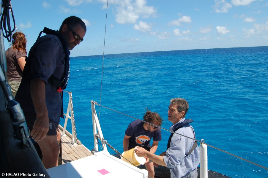 Ray Jake   Steve load rope onto the Zodiac 1